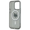 Karl Lagerfeld KLHMP15LHLSCHK iPhone 15  Pro 6.1 czarny/black hardcase IML Metal Choupette Head MagSafe