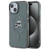 Karl Lagerfeld KLHMP15SHLSKCK iPhone 15  6.1 czarny/black hardcase IML Metal Karl&Choupette Head MagSafe