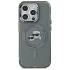 Karl Lagerfeld KLHMP15LHLSKCK iPhone 15  Pro 6.1 czarny/black hardcase IML Metal Karl&Choupette Head MagSafe