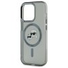 Karl Lagerfeld KLHMP15LHLSKCK iPhone 15  Pro 6.1 czarny/black hardcase IML Metal Karl&Choupette Head MagSafe