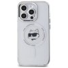 Karl Lagerfeld KLHMP13LHLSCHH iPhone 13  Pro 6.1 biały/white hardcase IML Metal Choupette Head MagSafe