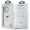 Karl Lagerfeld KLHMP13LHLSCHH iPhone 13  Pro 6.1 biały/white hardcase IML Metal Choupette Head MagSafe