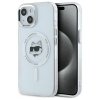 Karl Lagerfeld KLHMP15SHLSCHH iPhone 15  6.1 biały/white hardcase IML Metal Choupette Head MagSafe
