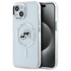 Karl Lagerfeld KLHMP15SHLSKCH iPhone 15  6.1 biały/white hardcase IML Metal Karl&Choupette Head MagSafe