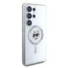 Etui Karl Lagerfeld Button Choupette     Head Printed Logo MagSafe do Samsung Galaxy S25 Ultra biały