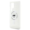 Etui Karl Lagerfeld Button Choupette     Head Printed Logo MagSafe do Samsung Galaxy S25 Ultra biały