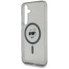 Etui Karl Lagerfeld Button Choupette     Head Printed Logo MagSafe do Samsung Galaxy S25 czarny