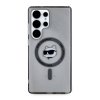 Etui Karl Lagerfeld Button Choupette Head Printed Logo MagSafe do Samsung Galaxy S25 Ultra czarny