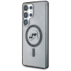 Etui Karl Lagerfeld Button Karl &        Choupette Heads Printed Logo MagSafe do Samsung Galaxy S25 Ultra czarny