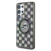 Etui Karl Lagerfeld Button Karl &        Choupette Heads On KL Pattern MagSafe do Samsung Galaxy S25 Ultra czarny