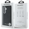 Etui Karl Lagerfeld Saffiano Full        Wrapped Elongated Metal Logo MagSafe do Samsung Galaxy S25 czarny