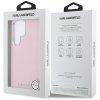 Etui Karl Lagerfeld Saffiano Full        Wrapped Elongated Metal Logo MagSafe do Samsung Galaxy S25 Ultra różowy