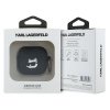 Karl Lagerfeld KLA4RUNCHK AirPods 4      cover czarny/black Silicone Choupette Head 3D