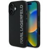 Etui Karl Lagerfeld HC 3D Rubber         Elongated Glitter do iPhone 16 czarny