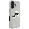 Etui Karl Lagerfeld HC 3D Rubber Double  Heads do iPhone 16 beżowy