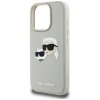 Etui Karl Lagerfeld HC 3D Rubber Double  Heads do iPhone 16 Pro beżowy