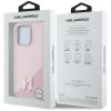 Etui Karl Lagerfeld Silicone Shadow      Metal Initial MagSafe do iPhone 15 Pro Max różowy