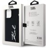 Etui Karl Lagerfeld Silicone Metal       Script Logo do iPhone 14 Pro Max czarny