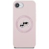 Etui Karl Lagerfeld Silicone             Karl&Choupette Heads MagSafe do iPhone 16e różowy