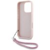 Etui Karl Lagerfeld Quilted Initial Logo & Chain Strap do iPhone 16 Pro Max różowy