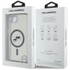 Etui Karl Lagerfeld IML Metal Karl &     Choupette Heads MagSafe do iPhone 16e czarny