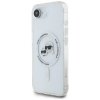 Etui Karl Lagerfeld IML Metal Karl &     Choupette Heads MagSafe do iPhone 16e biały
