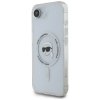 Etui Karl Lagerfeld IML Metal Karl Head  MagSafe do iPhone 16e biały