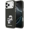 Etui Karl Lagerfeld IML Aquarelle Karl   & Choupette & Logo MagSafe do iPhone 17 Pro Max czarny