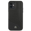Mercedes MEHCP12SCDOBK iPhone 12 mini5,4 czarny/black hardcase Leather Perforated Area