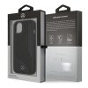 Mercedes MEHCP13SCDOBK iPhone 13 mini 5,4 czarny/black hardcase Leather Perforated Area