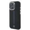 Mercedes MEHMP16X23SUMBK iPhone 16Pro Max 6.9 czarny/black hardcase Silicone Blue Stripe MagSafe