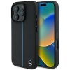 Mercedes MEHMP16L23RURBK iPhone 16 Pro 6.3 czarny/black hardcase MB Blue Line Leather MagSafe