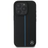 Mercedes MEHMP16L23RURBK iPhone 16 Pro 6.3 czarny/black hardcase MB Blue Line Leather MagSafe