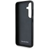 Etui Mercedes Leather Curved Stitches do Samsung Galaxy S25 czarny