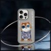 Nimmy etui iPhone 16 Pro Max 6.9        szary/gray Glasses Cool Cat