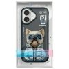 Nimmy etui iPhone 16 6.1 czarny/black   Cool&Cute 2.0 Dog