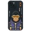 Nimmy etui iPhone 15 6.1 czarny/black   Cool&Cute 2.0 Monkey