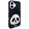 Nimmy etui iPhone 16 6.1 czarny/black   Big Eyed Pet 2.0 Panda