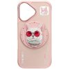 Etui Nimmy Glasses Cool Cat MagSafe do   iPhone 16 różowy