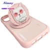 Etui Nimmy Glasses Cool Cat MagSafe do   iPhone 16 różowy