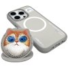 Etui Nimmy Glasses Cool Cat MagSafe do   iPhone 16 Pro Max szary