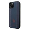 US Polo USHCP14MPFAV iPhone 14 Plus / 15 Plus 6.7 granatowy/navy blue Leather Stitch