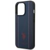 US Polo USHCP14XPFAV iPhone 14 Pro Max 6,7 granatowy/navy blue Leather Stitch