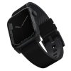 UNIQ pasek Straden Apple Watch Series    1/2/3/4/5/6/7/8/9/10/SE/SE2/Ultra/Ultra 2 42/44/45/49mm. Leather Hybrid Strap czarny/bl
