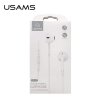 USAMS Słuchawki stereo EP-22 biały/white HSEP2201 jack 3,5mm