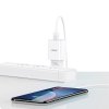 USAMS Ład. siec. 1xUSB T21 lightning biały/white 2,1A Fast Charging T21OCLN01