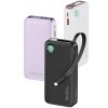 USAMS Powerbank ze zwijanym kablemRetractable Lightning 10000 mAh PD 20W Fast Charge XY Series biały/white 10KCD22502 (US-CD225)