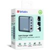 Verbatim Ładowarka sieciowa GaN 140W3xUSB-C/USB-A + Adapter EU/UK/US GNC-140 32203