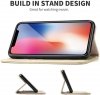 KVAGO ELEGANCKIE ETUI FUTERAŁ - iPhone X/XS (gold)
