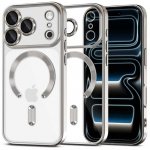 Tech-Protect MagFlex MagSafe do iPhone 17 Pro Max – Błyszczące Etui Hybrydowe – Shiny Silver